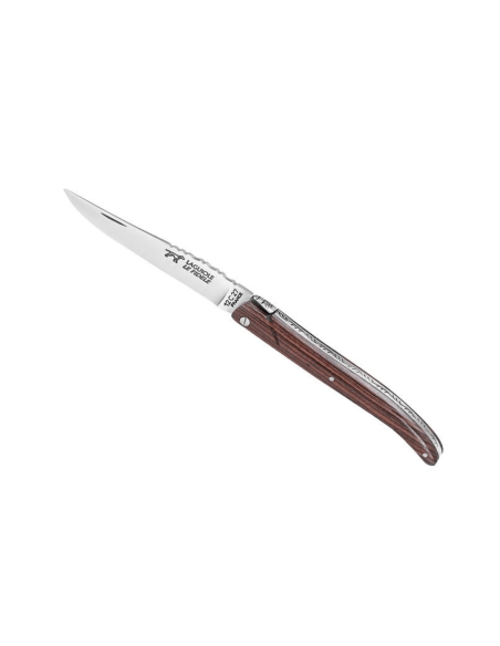 Laguiole LE FIDELE foldekniv Sandvik-stål fiolett trehåndtak 12 cm