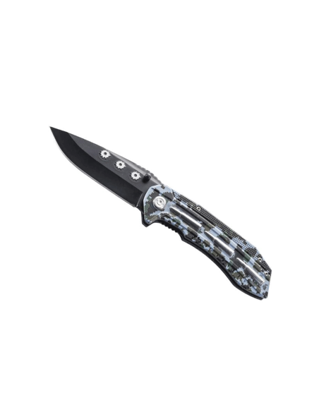 Coltello pieghevole Herbertz 583412 lama in acciaio manico in alluminio design mimetico