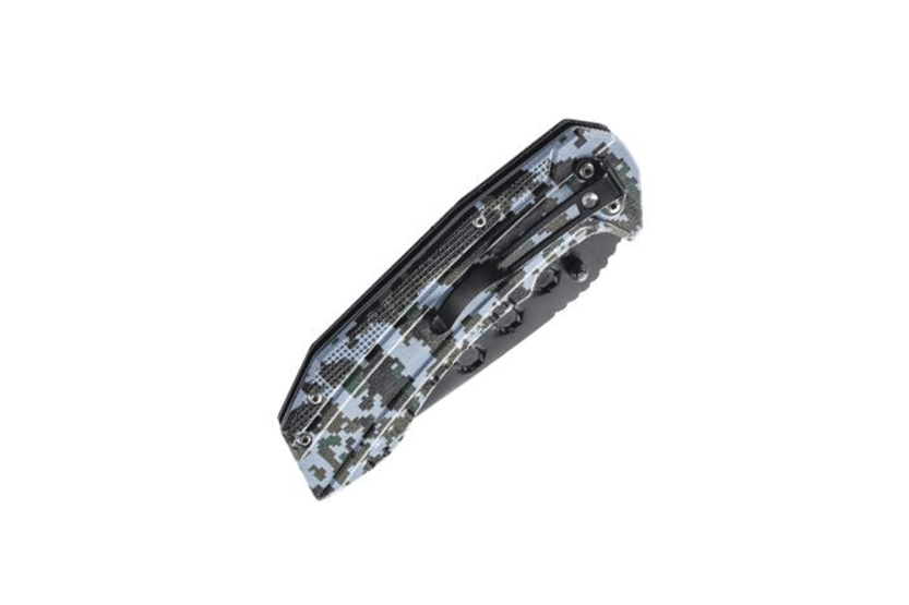Navalha dobrável Herbertz 583412 lâmina de aço cabo de alumínio design camuflado