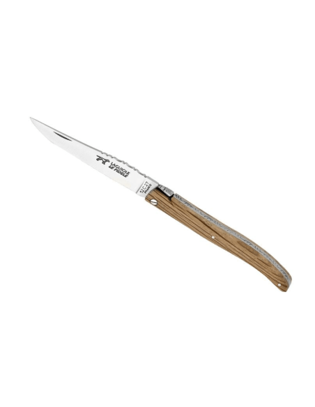 Laguiole LE FIDELE coltello pieghevole acciaio Sandvik manico in legno di quercia 12 cm