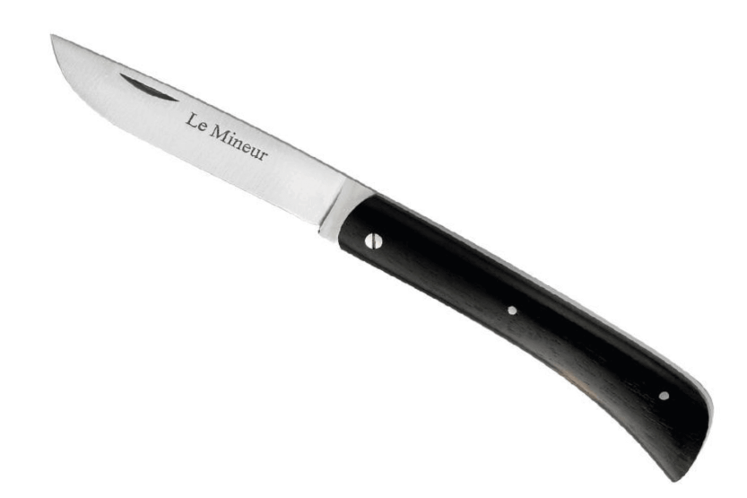 LE FIDELE Le Mineur folding knife solid Sandvik steel ebony handle 10cm