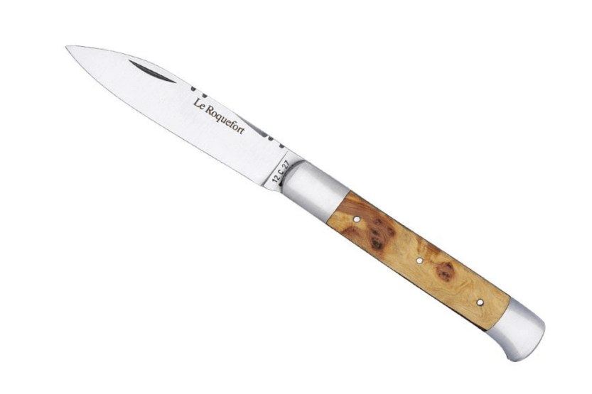 LE FIDELE Navaja plegable Le Roquefort Acero Sandvik mango enebro 11.5cm