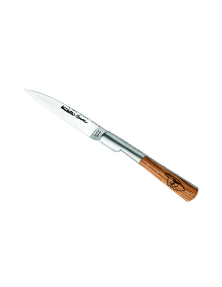 LE FIDELE Vendetta Corsa foldekniv Sandvik-stål håndtag i oliventræ 12,5 cm