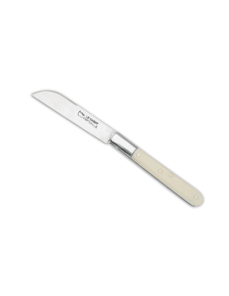 AU SABOT Faca dobrável Le Langres aço carbono cabo em marfim rodoide 9cm