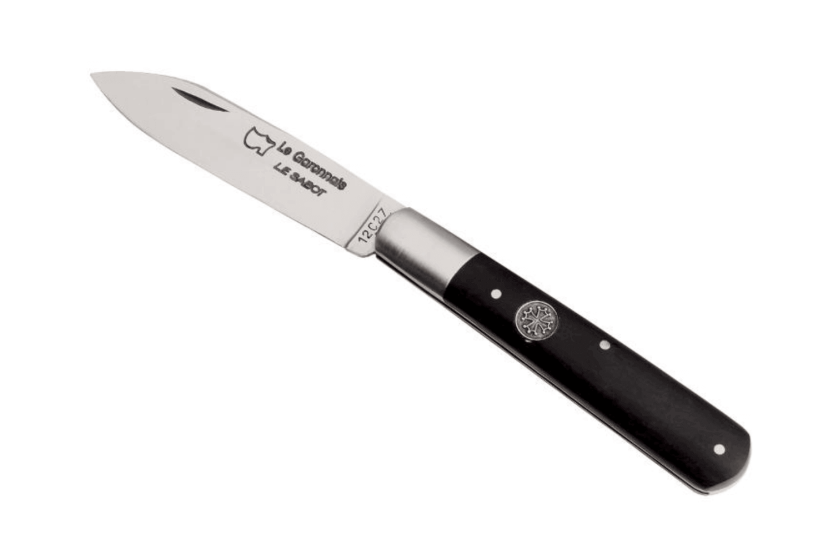 AU SABOT Le Garonnais fällkniv Sandvikstål ebenholtshandtag 10,5 cm