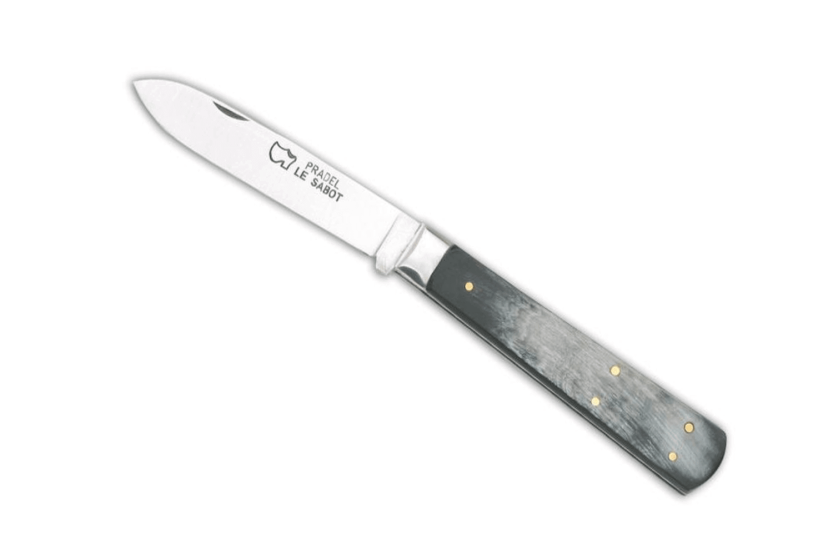 Faca dobrável Au Sabot Le Pradel XC75 aço carbono cabo de chifre 10,5cm