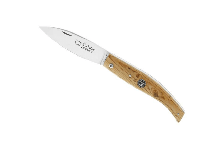 Au Sabot L'Autan foldekniv Sandvik-stål enebærhåndtag 11 cm