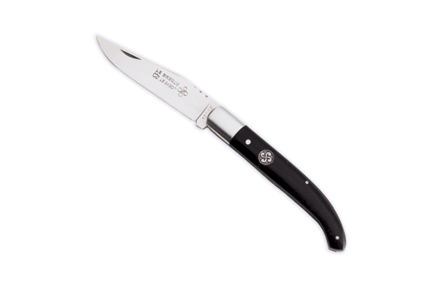 Au Sabot Le Basque navaja plegable acero Sandvik mango de ébano 11cm