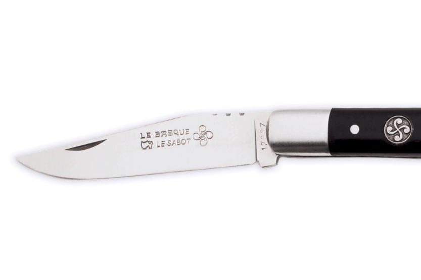 Au Sabot Le Basque foldekniv Sandvik-stål ibenholt håndtag 11cm