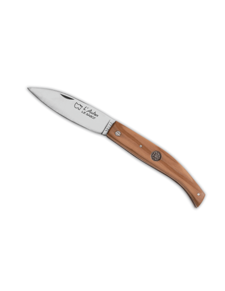 AU SABOT L'Autan taittoveitsi Sandvik-teräs oliivipuinen kahva 11cm