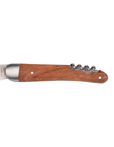 Coltello pieghevole Au Sabot L'Alsacien con manico in kotibé Cavatappi da 10 cm