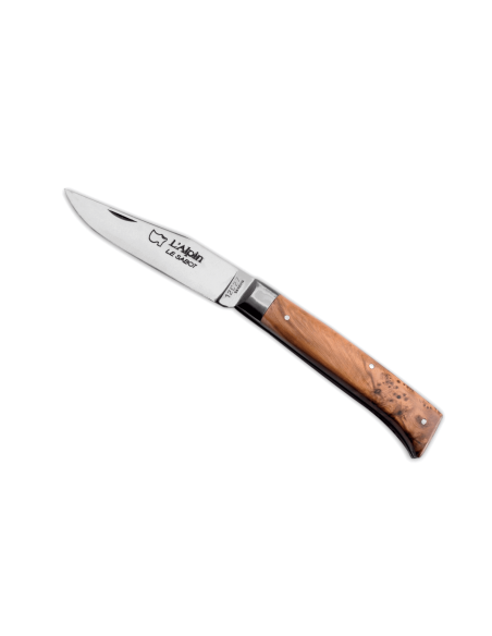 AU SABOT L'Alpin foldekniv Sandvik-stål enebærhåndtak 10 cm