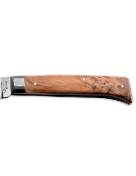 AU SABOT L'Alpin foldekniv Sandvik-stål enebærhåndtak 10 cm