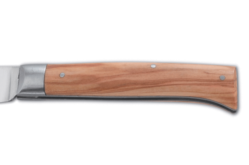 Coltello pieghevole Au Sabot L'Alpin Acciaio Sandvik Manico in legno d'ulivo 10cm