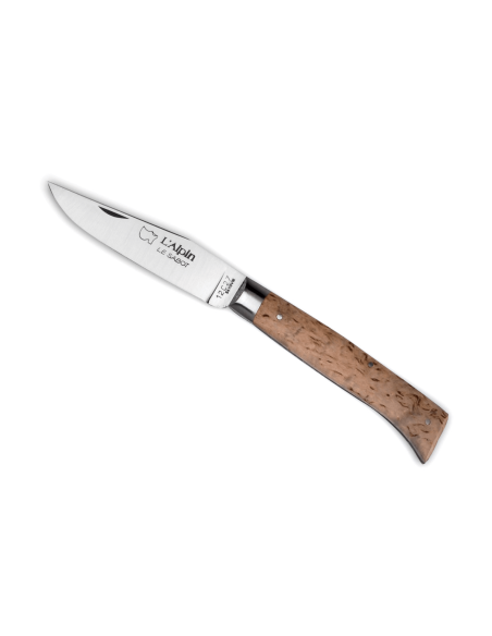 Au Sabot L'Alpin navaja plegable Acero Sandvik 10cm mango de abedul