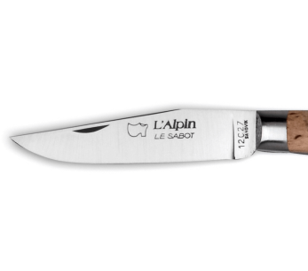 Au Sabot L'Alpin navaja plegable Acero Sandvik 10cm mango de abedul 2