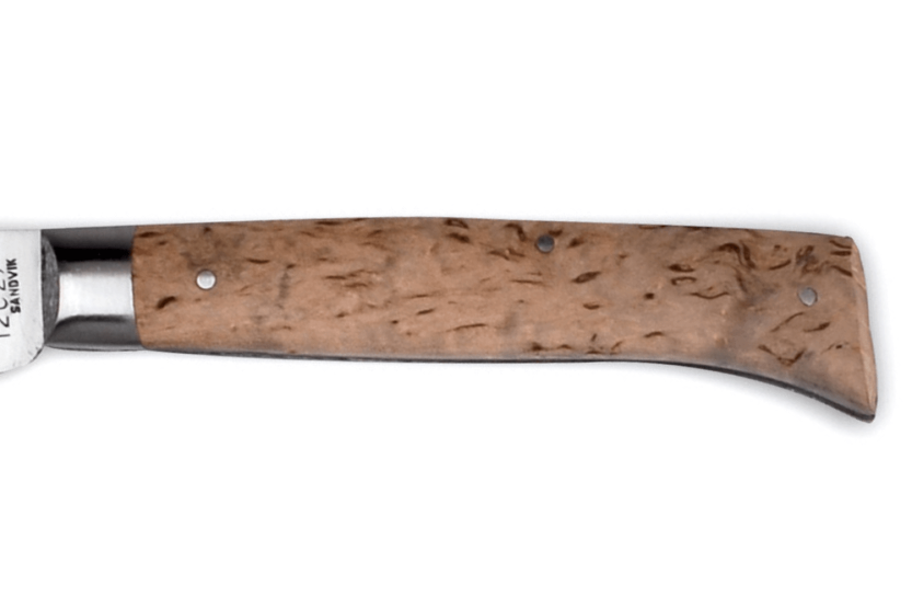 Au Sabot L'Alpin navaja plegable Acero Sandvik 10cm mango de abedul