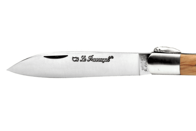 Au Sabot Le Provençal foldekniv Sandvik-stål håndtak i oliventre 12 cm