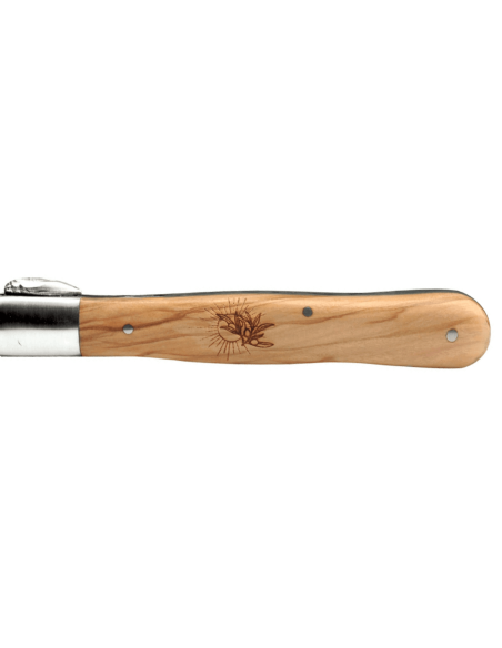 Au Sabot Le Provençal foldekniv Sandvik-stål håndtag i oliventræ 12 cm
