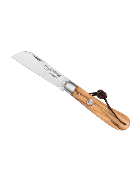 Au Sabot L'Armor fällkniv Sandvikstål olivträhandtag 10,5cm
