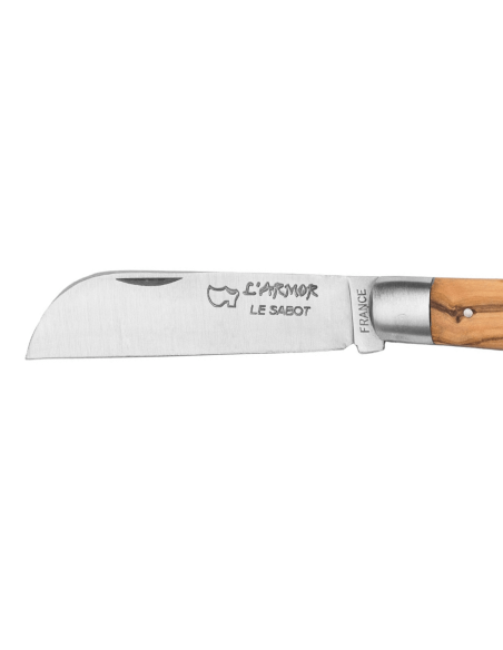 Au Sabot L'Armor folding knife Sandvik steel olive wood handle 10.5cm