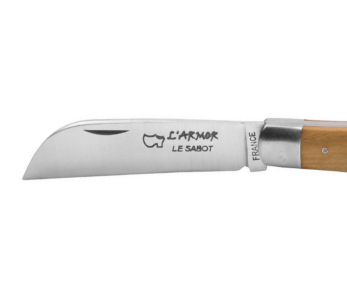Faca dobrável Au Sabot L'Armor Aço Sandvik Cabo em teca de 10,5 cm 2