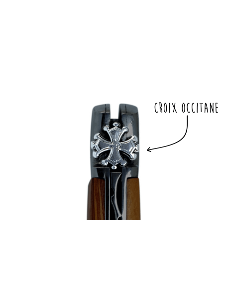 L'occitan fällkniv Z100 rostfritt stål olivträhandtag 11cm