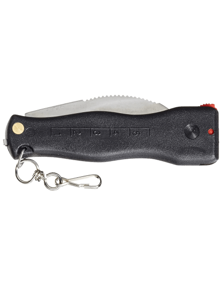 Klappmesser Pilze schwarz Maserin Edelstahl 11cm mit Bürste