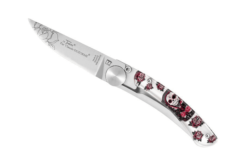 Navalha dobrável Claude Dozorme Le Thiers Liner Lock 10,5 cm design cavalera