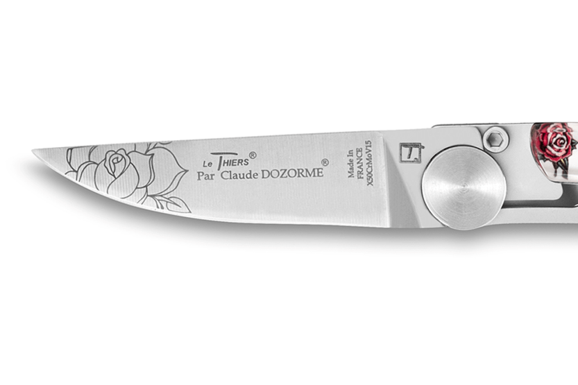 Claude Dozorme Le Thiers Liner Lock folding knife 10.5cm cavalera design