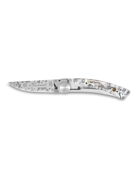 Le Thiers Liner Lock foldekniv Claude Dozorme old school indretning 10,5 cm