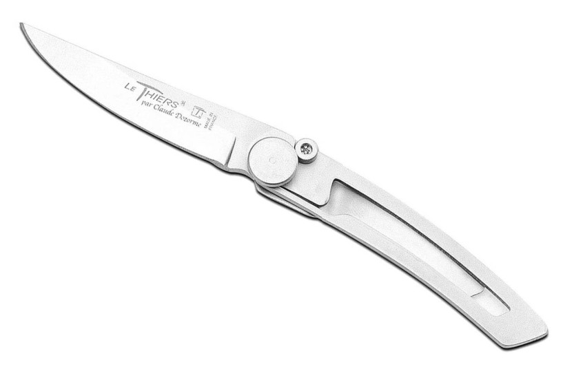 Claude Dozorme Le Thiers Liner Lock coltello pieghevole in acciaio inox 10,5 cm