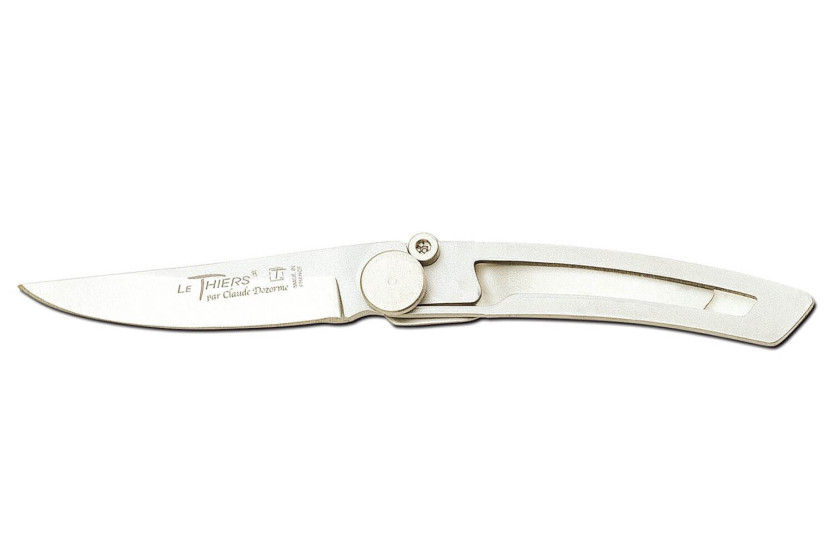 Claude Dozorme Le Thiers Liner Lock coltello pieghevole in acciaio inox 10,5 cm