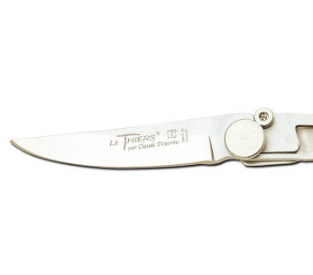 Le Thiers Liner Lock taittoveitsi Claude Dozorme kokonaan ruostumatonta terästä 10.5cm 2