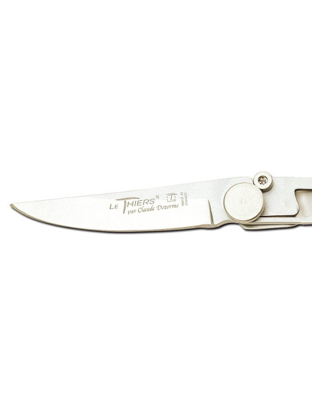 Le Thiers Liner Lock vouwmes Claude Dozorme geheel van roestvrij staal 10,5cm