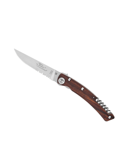 Le Thiers Liner Lock Claude Dozorme vallernia 12.5cm semi serrated folding knife