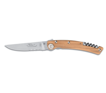 Le Thiers Liner Lock Claude Dozorme oliivinvärinen taittoveitsi 12.5cm