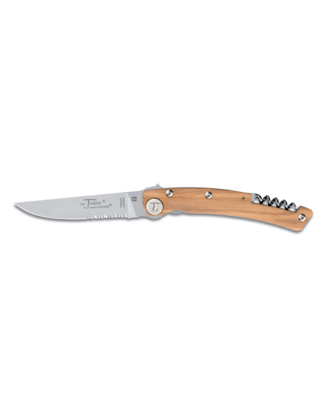 Le Thiers Liner Lock Claude Dozorme oliivinvärinen taittoveitsi 12.5cm