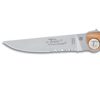 Le Thiers Liner Lock Claude Dozorme oliivinvärinen taittoveitsi 12.5cm 2