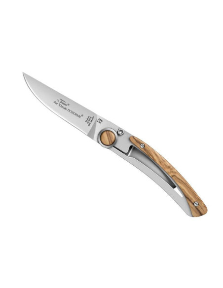 Klappmesser Le Thiers Liner Lock Claude Dozorme Olivenholz 10,5cm