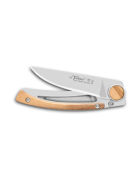 Claude Dozorme Le Thiers Liner Lock folding knife olive wood 10.5cm