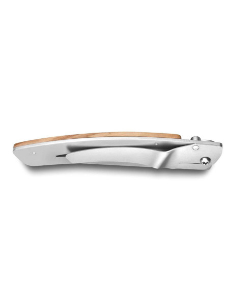 Claude Dozorme Le Thiers Liner Lock foldekniv i oliventræ 10,5 cm