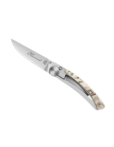Le Thiers folding knife Liner Lock Claude Dozorme ram horn 10.5cm