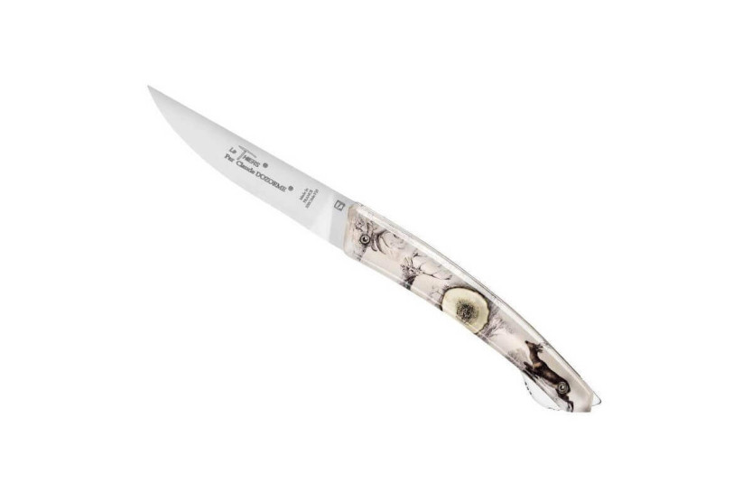Le Thiers Verrou Claude Dozorme vouwmes 12cm hert handvat