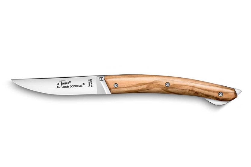 Klappmesser Le Thiers Verrou Claude Dozorme Olivenholzgriff 12cm