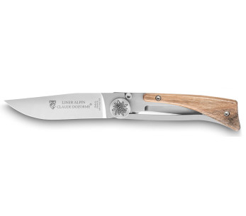 Claude Dozorme Alpin taittoveitsi 10cm pähkinäpuu kahva