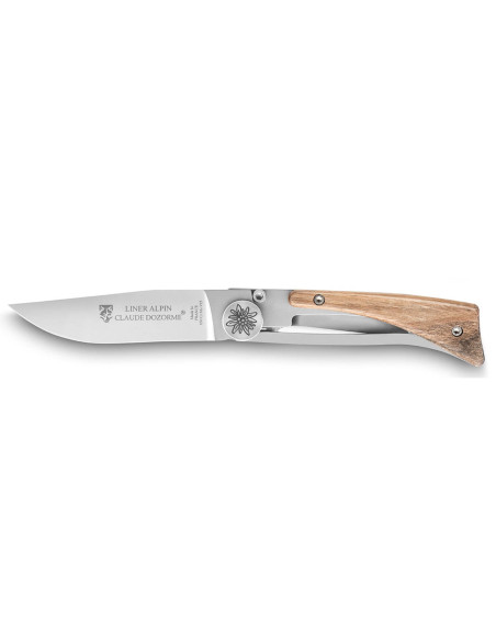 Claude Dozorme Coltello pieghevole alpino 10 cm manico in noce