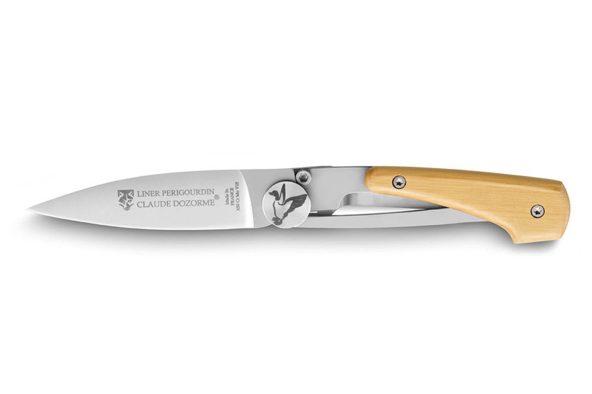 Claude Dozorme Périgourdin taittoveitsi 10cm boxwood kahva 10cm