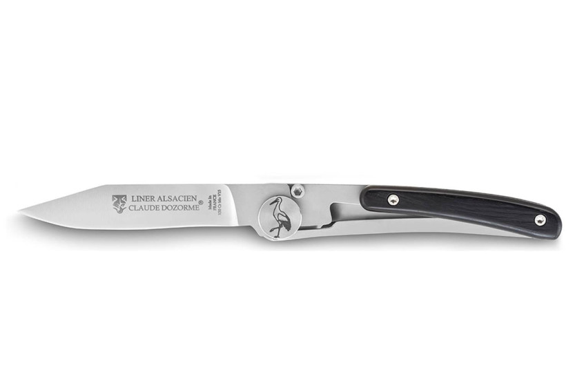 Claude Dozorme Navaja plegable alsaciana 11,5cm mango de ébano