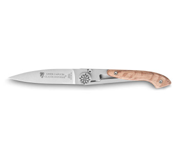 Claude Dozorme Cuchillo plegable Capucin 12cm mango roble verde